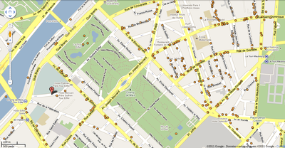 Restaurants map